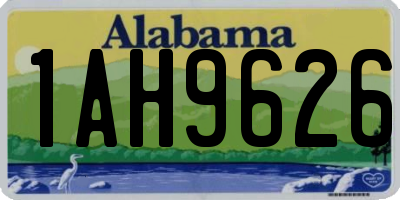 AL license plate 1AH9626
