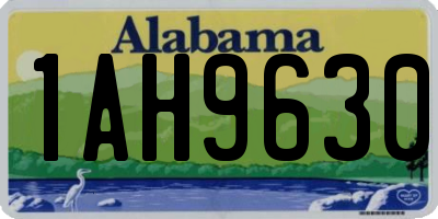 AL license plate 1AH9630