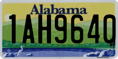 AL license plate 1AH9640