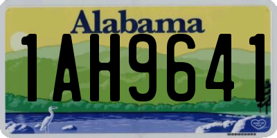AL license plate 1AH9641