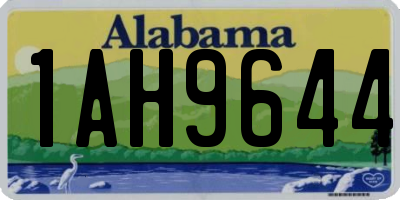 AL license plate 1AH9644