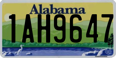 AL license plate 1AH9647