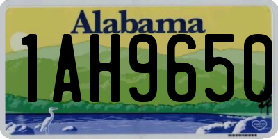 AL license plate 1AH9650