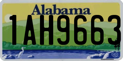 AL license plate 1AH9663