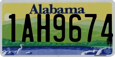 AL license plate 1AH9674