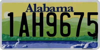 AL license plate 1AH9675