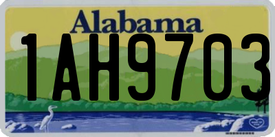 AL license plate 1AH9703