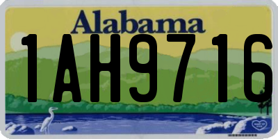 AL license plate 1AH9716