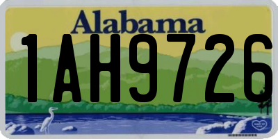 AL license plate 1AH9726