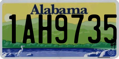 AL license plate 1AH9735