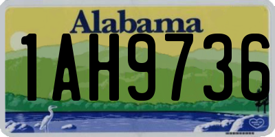 AL license plate 1AH9736