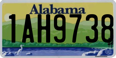 AL license plate 1AH9738