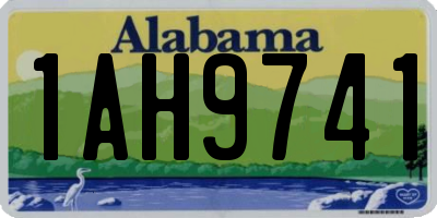 AL license plate 1AH9741