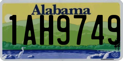 AL license plate 1AH9749