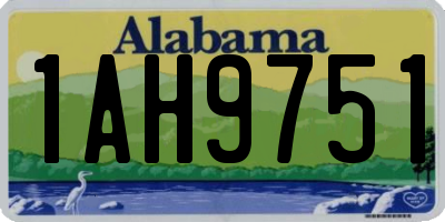 AL license plate 1AH9751