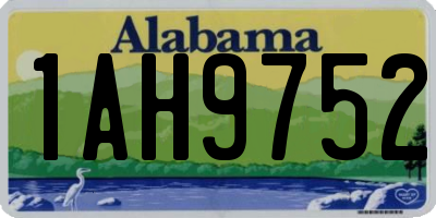 AL license plate 1AH9752