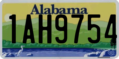 AL license plate 1AH9754