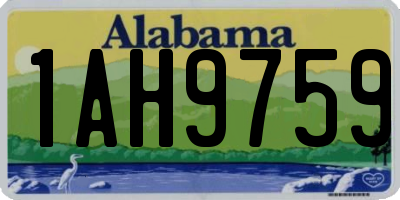 AL license plate 1AH9759