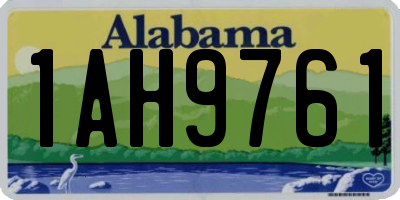 AL license plate 1AH9761