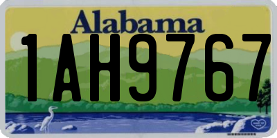 AL license plate 1AH9767
