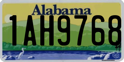 AL license plate 1AH9768