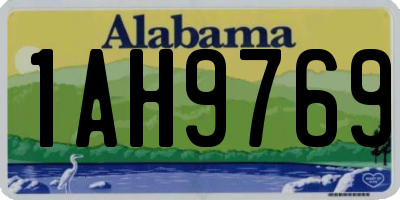 AL license plate 1AH9769