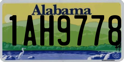 AL license plate 1AH9778