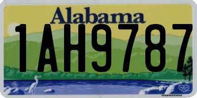 AL license plate 1AH9787