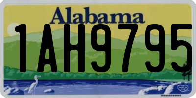 AL license plate 1AH9795
