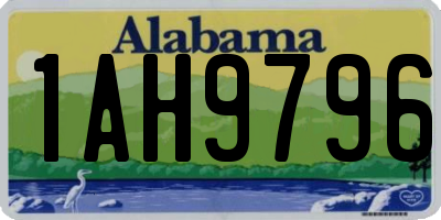 AL license plate 1AH9796