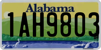 AL license plate 1AH9803
