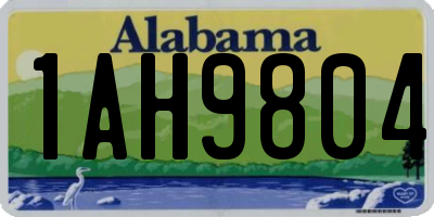AL license plate 1AH9804