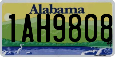 AL license plate 1AH9808