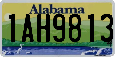 AL license plate 1AH9813