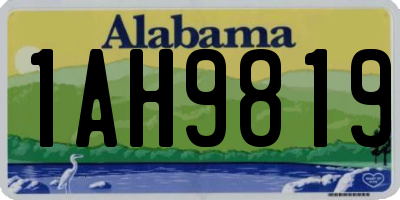 AL license plate 1AH9819