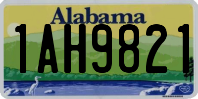 AL license plate 1AH9821