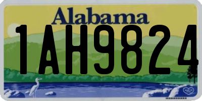 AL license plate 1AH9824