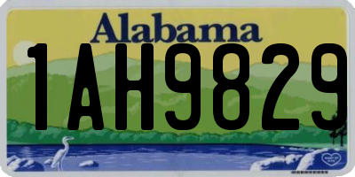 AL license plate 1AH9829