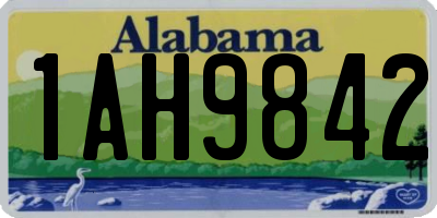 AL license plate 1AH9842