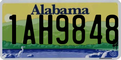 AL license plate 1AH9848