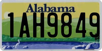 AL license plate 1AH9849