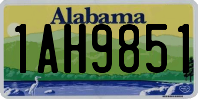 AL license plate 1AH9851