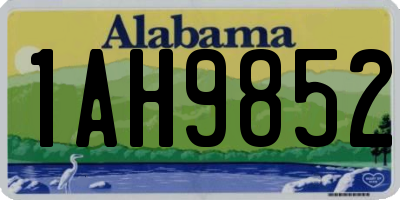 AL license plate 1AH9852