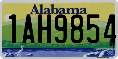 AL license plate 1AH9854