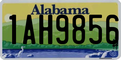 AL license plate 1AH9856