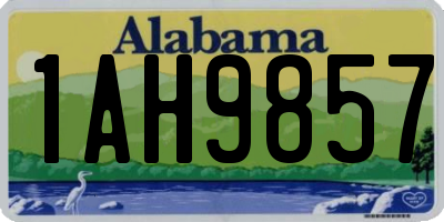 AL license plate 1AH9857