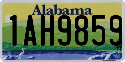 AL license plate 1AH9859