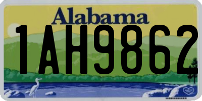AL license plate 1AH9862