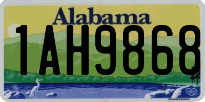 AL license plate 1AH9868