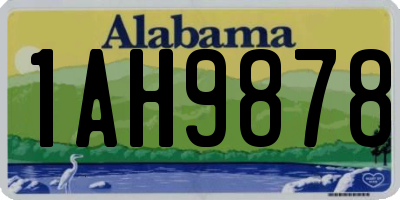 AL license plate 1AH9878